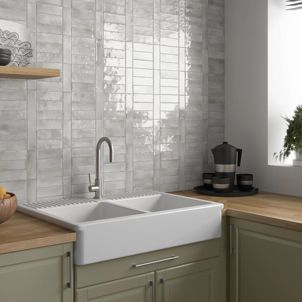 Керамогранит Equipe Coco Amber Grey Glossy 5x15 см (27990)
