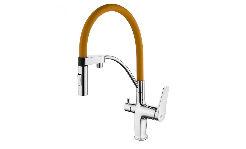 Смеситель для кухни Lemark Comfort LM3074C-Orange